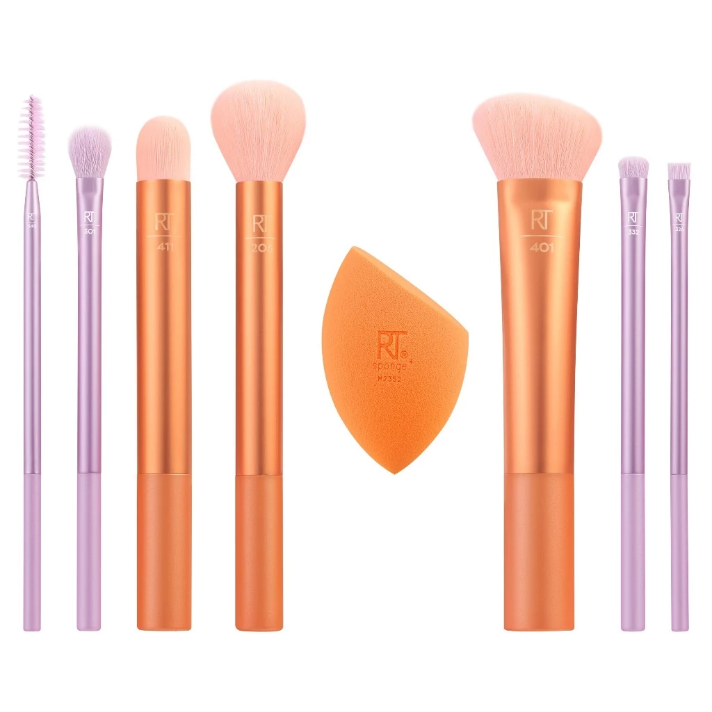 Bộ 7 cây cọ kèm mút RT Real Techniques Level Up Brush + Sponge Set mã loại 0089