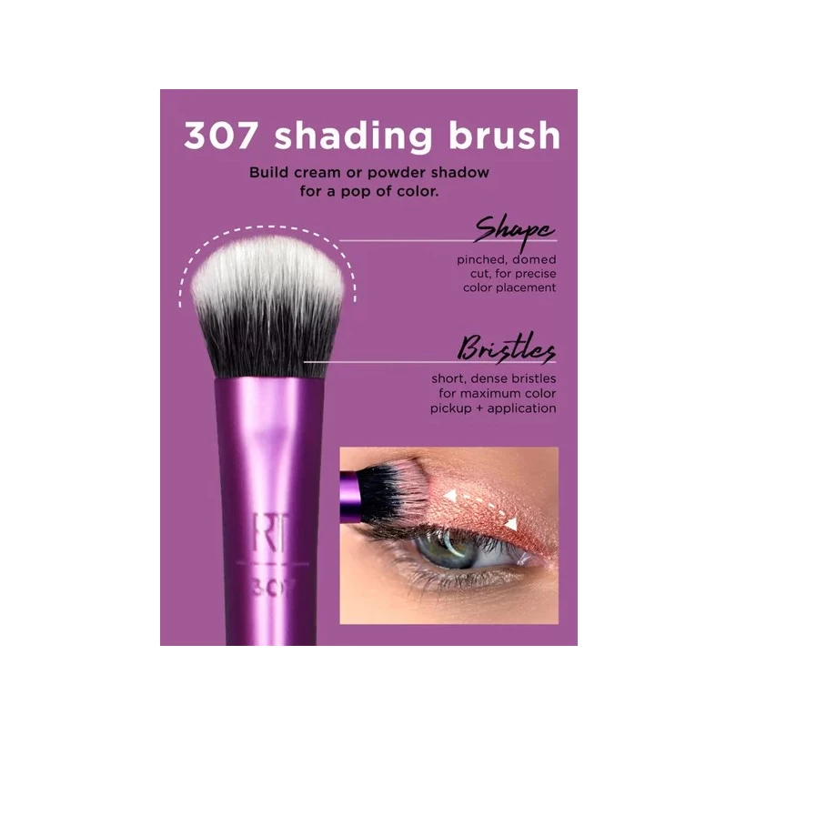 Bộ Cọ 5 Cây Dành Cho Mắt Có Ống Đựng RT REAL TECHNIQUES Enhanced Eye Brush Set 91534