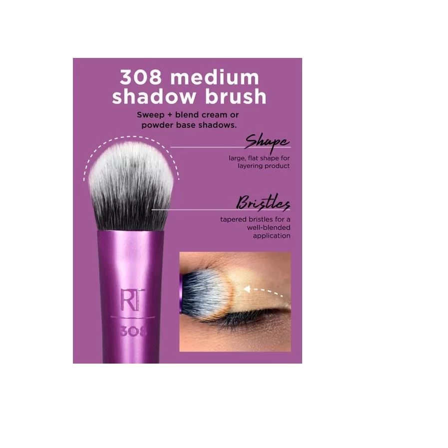 Bộ Cọ 5 Cây Dành Cho Mắt Có Ống Đựng RT REAL TECHNIQUES Enhanced Eye Brush Set 91534