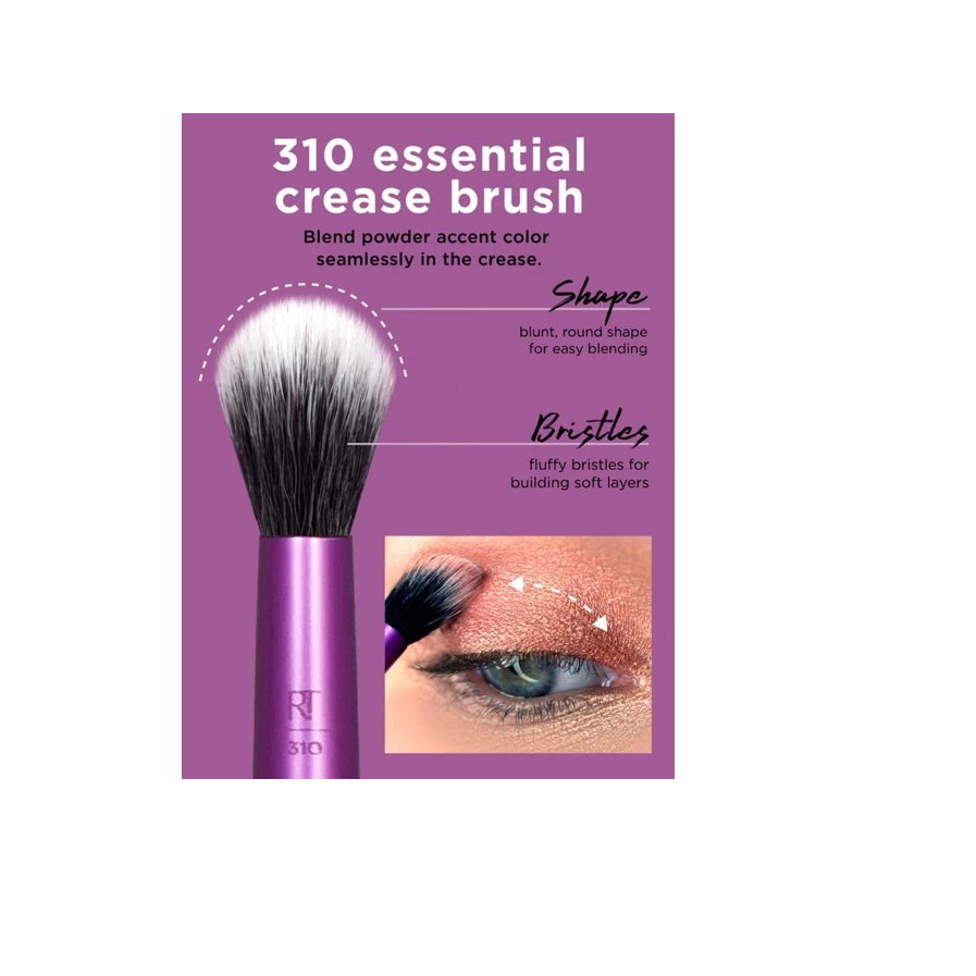 Bộ Cọ 5 Cây Dành Cho Mắt Có Ống Đựng RT REAL TECHNIQUES Enhanced Eye Brush Set 91534
