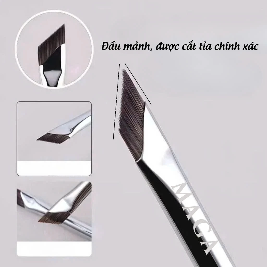Cọ Kẻ Mắt Chuyên Nghiệp/ Đầu Cắt Vát Chính Xác/ Vẽ Mí MAGA Flat Eyeliner MA105