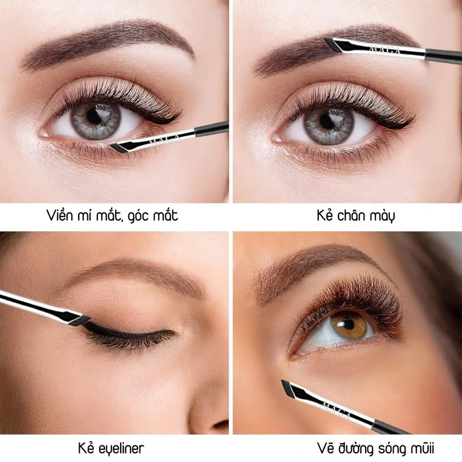 Cọ Tém Xéo Vẽ Đuôi Mắt / Chân Mày Cực Mảnh Cao Cấp MAGA Flat Eyeliner MA111