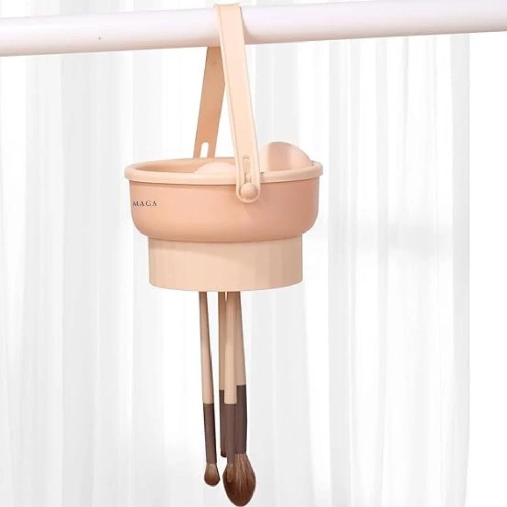 Bộ Dụng Cụ Vệ Sinh Cọ Trang Điểm Và Giặt Mút Trang Điểm Cao Cấp MAGA 3 in 1 Makeup Brush Cleaner Mat MA113