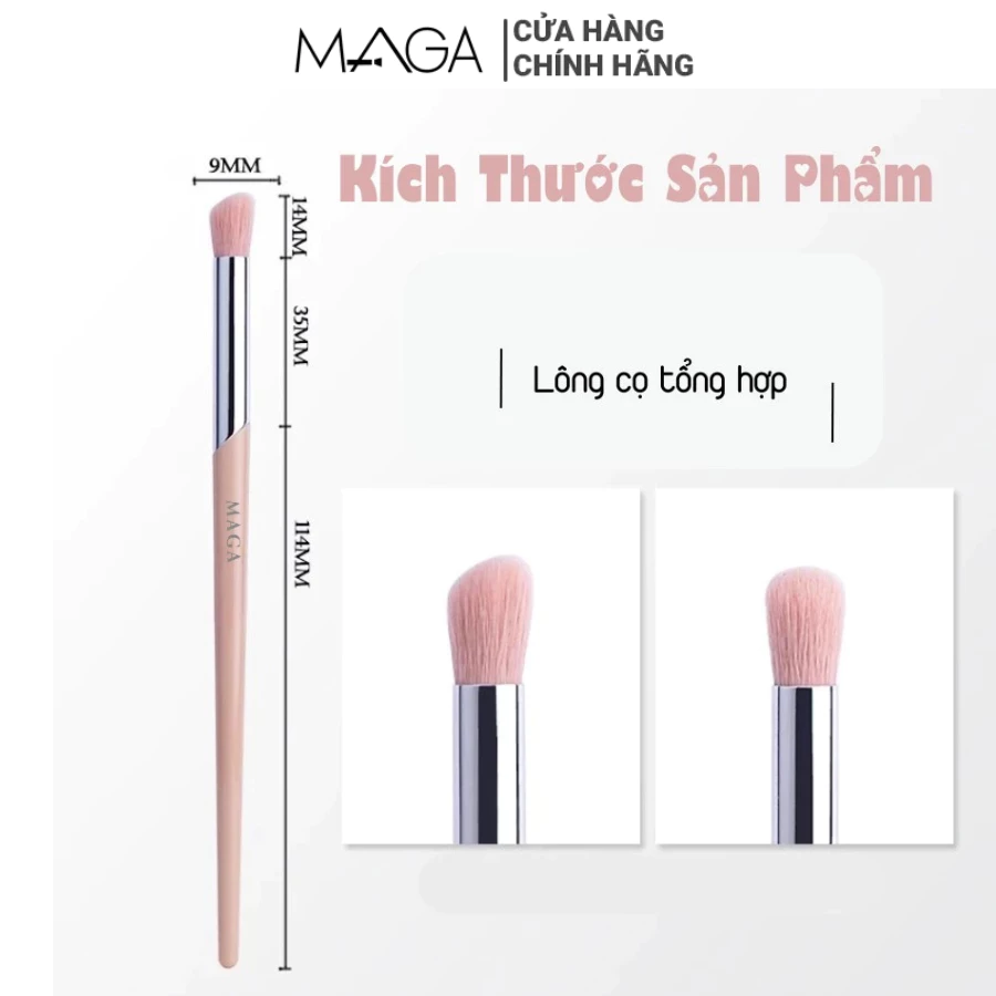 Cọ makeup khối mũi che khuyết điểm MAGA Pink Angled Shadow MA12
