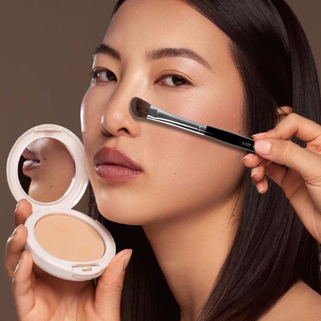 Cọ Tạo Khối Mũi Đầu Xéo MAGA Pro Pink Angled Shadow Brush MA13 – Lông Mềm