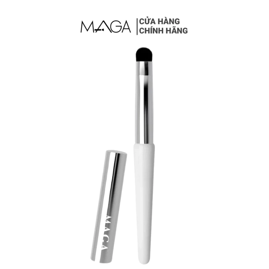 Cọ môi có nắp MAGA LID Lip Brush siêu xịn,Cọ tán son môi đánh son tán mịn màu trắng MA17