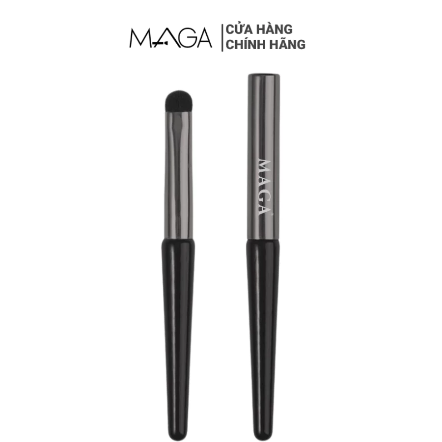 Cọ môi có nắp MAGA LID Lip Brush siêu xịn, Cọ tán son môi đánh son tán mịn màu đen MA18