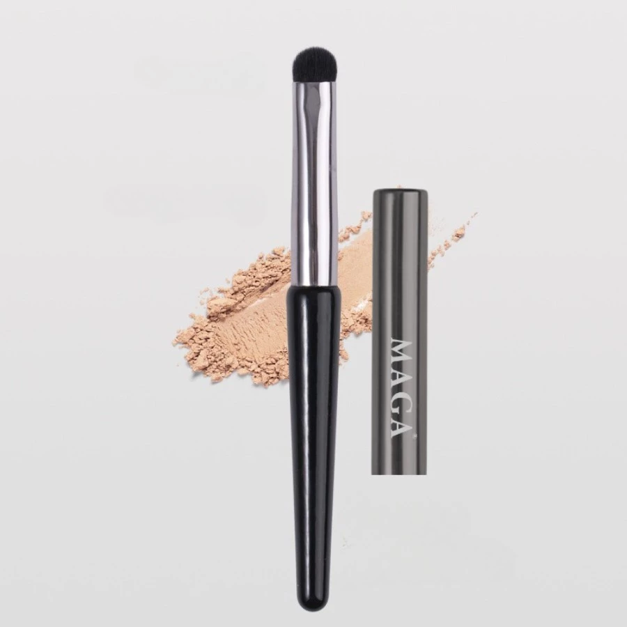 Cọ môi có nắp MAGA LID Lip Brush siêu xịn, Cọ tán son môi đánh son tán mịn màu đen MA18