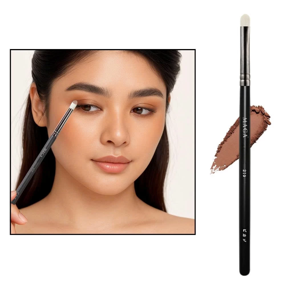 Cọ nhấn đuôi mắt đầu bút chì nhấn sáng nhũ đầu mắt Maga Eye Shadow MA219