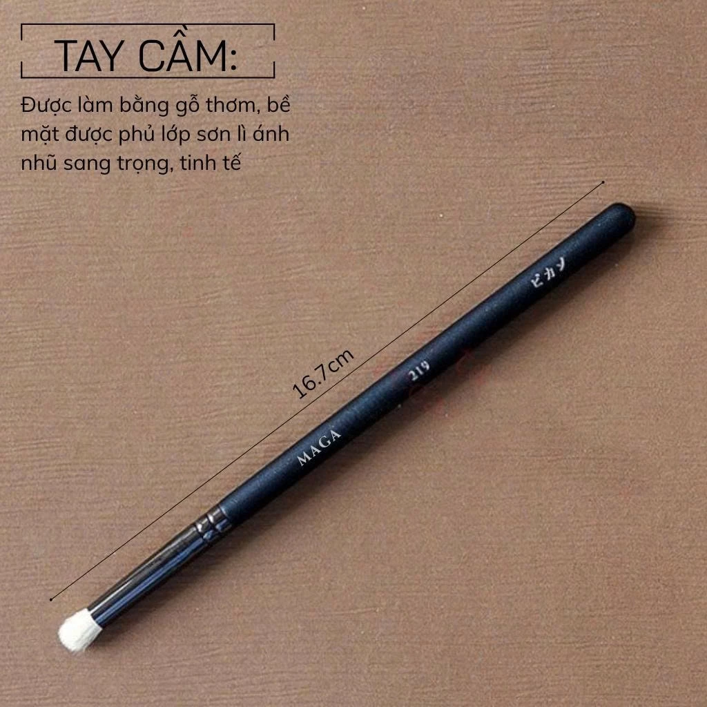 Cọ nhấn đuôi mắt đầu bút chì nhấn sáng nhũ đầu mắt Maga Eye Shadow MA219