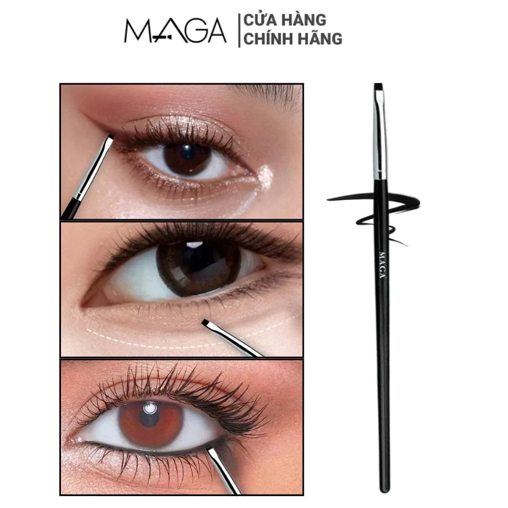 Cọ Trang Điểm Vẽ Bọng Mắt Vẽ Eye Liner MAGA Pro 32 Tightline Eyeliner Brush MA32
