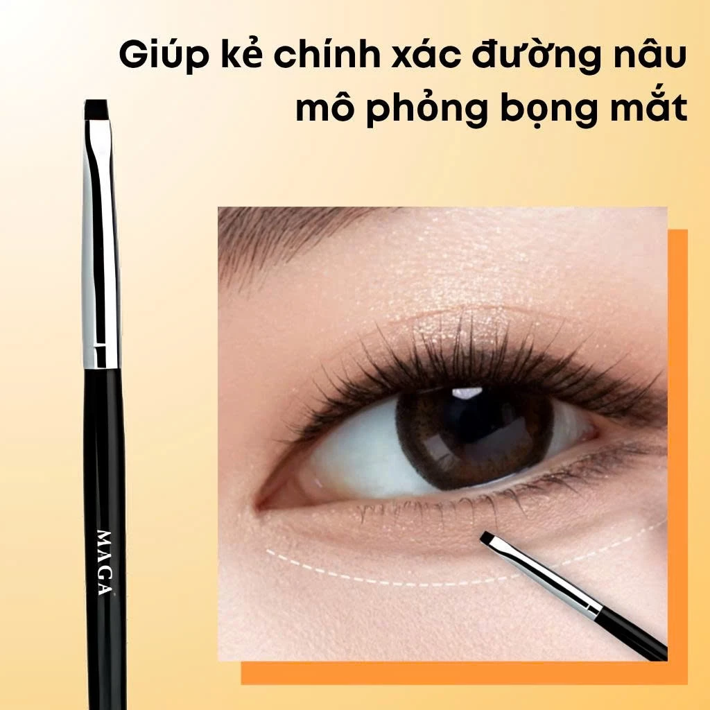 Cọ Trang Điểm Vẽ Bọng Mắt Vẽ Eye Liner MAGA Pro 32 Tightline Eyeliner Brush MA32