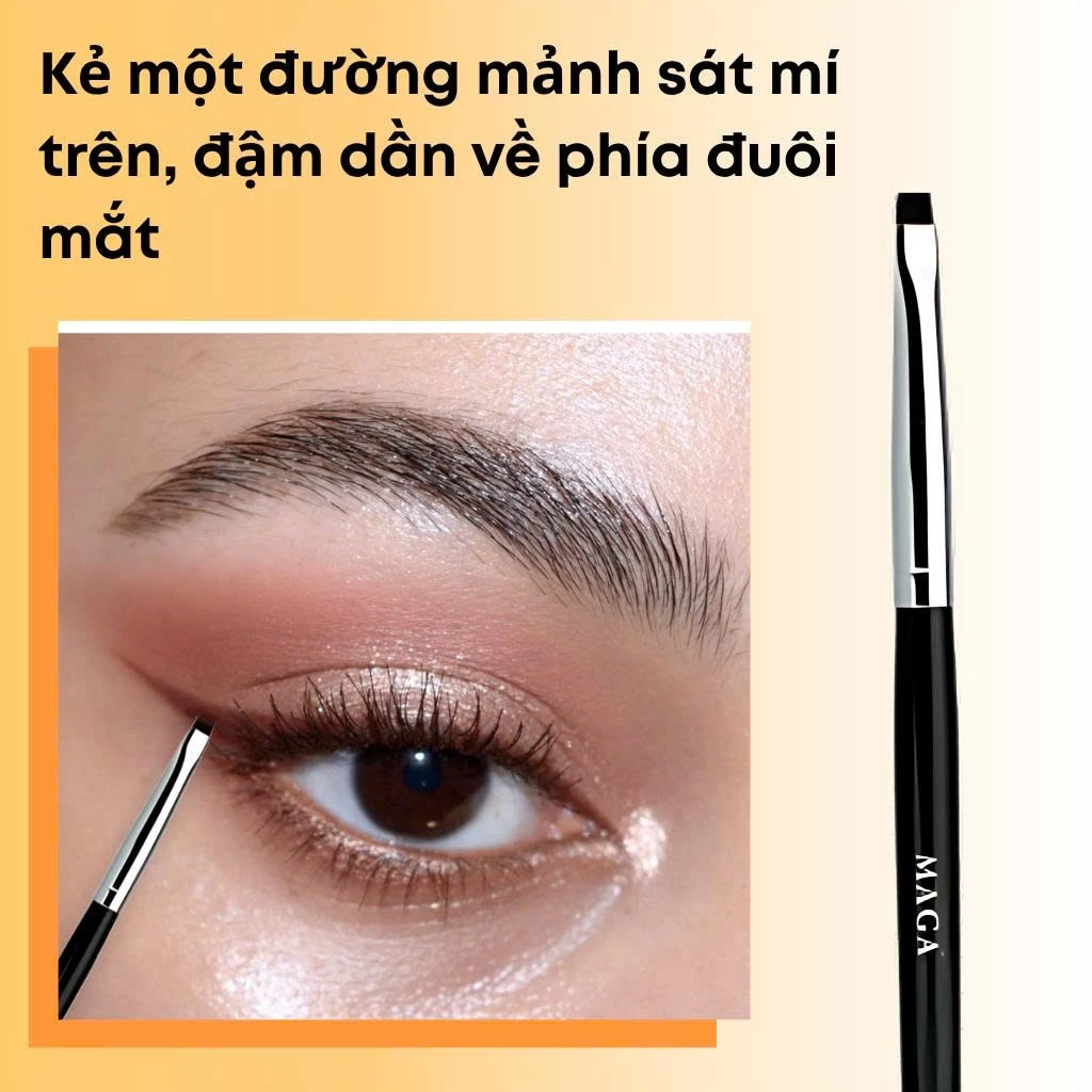 Cọ Trang Điểm Vẽ Bọng Mắt Vẽ Eye Liner MAGA Pro 32 Tightline Eyeliner Brush MA32