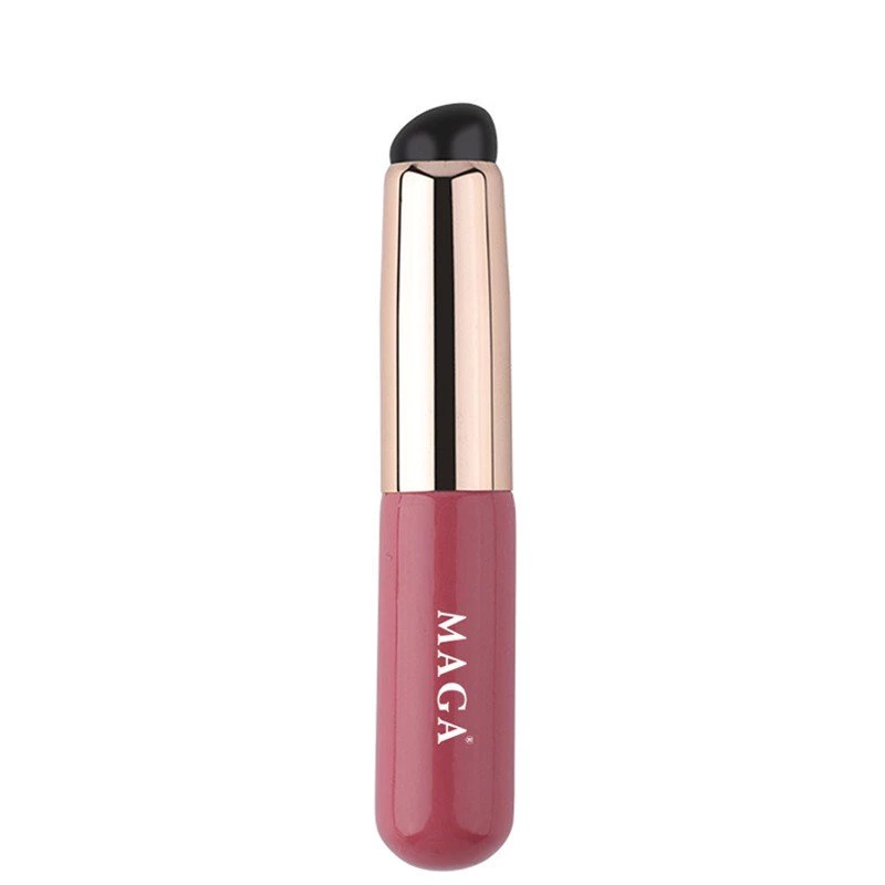 Cọ Tán Son Môi Có Nắp Silicone Dưỡng Xăm Môi Che Khuyết Điểm MAGA Silicone Lip Brush MA36 (Hồng)