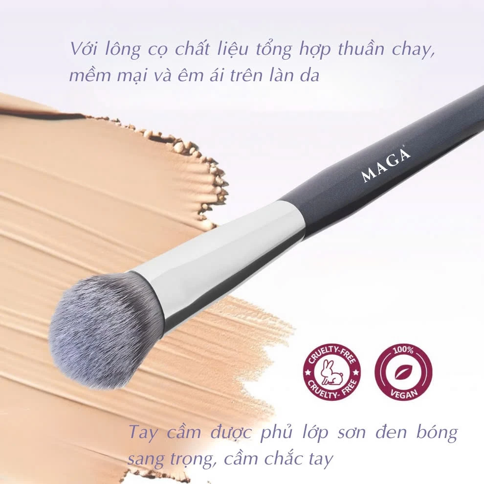 Cọ Che Khuyết Điểm Vát Xéo MAGA Stippling Concealer Pro MA52