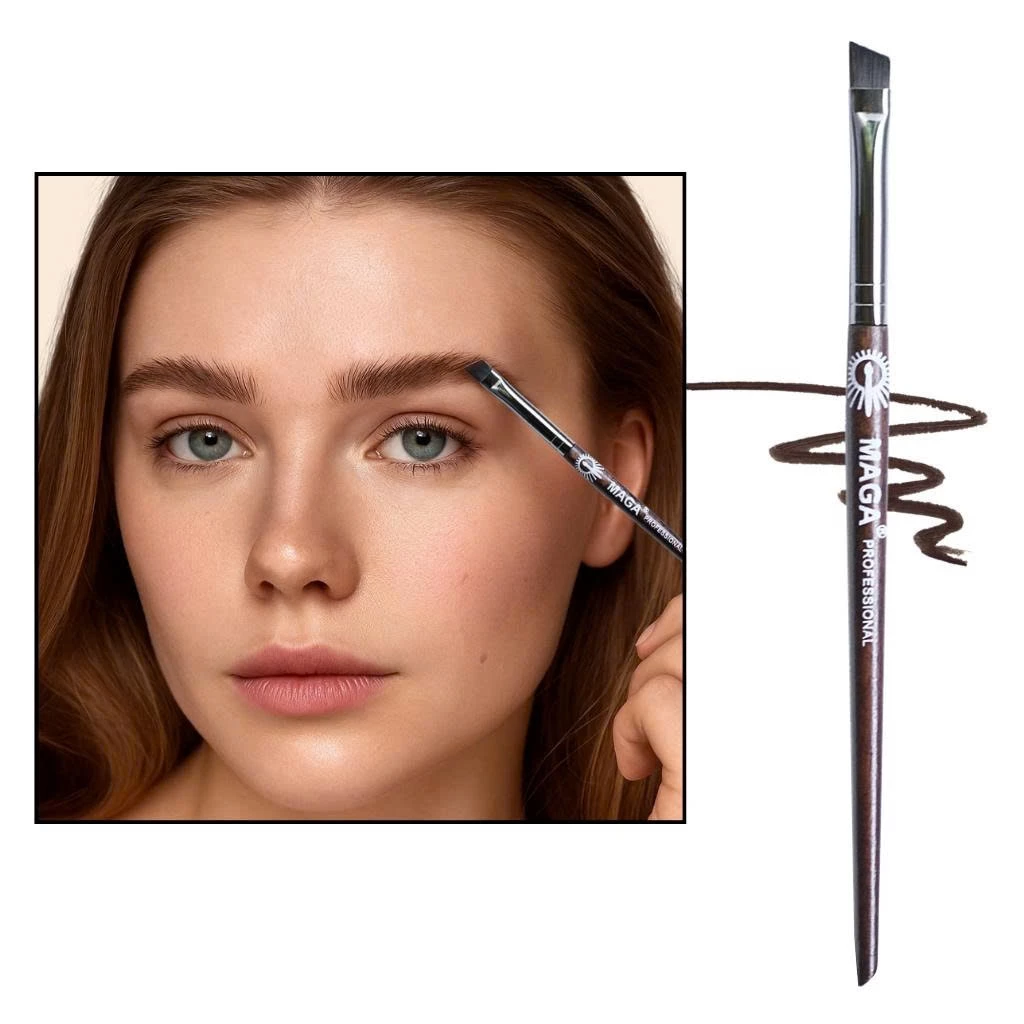 Cọ trang điểm kẻ liner tán chân mày cao cấp 28 MAGA Eye Brow Mini mã loại MA56