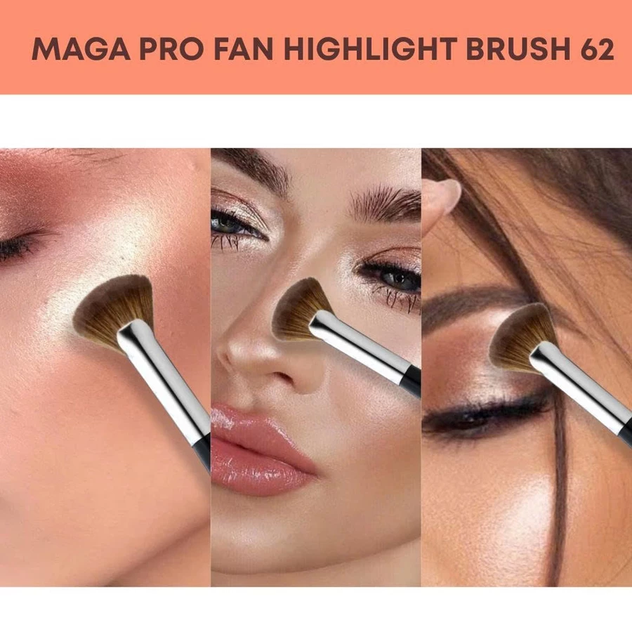 Cọ quạt tán highlight khối mũi cho chuyên nghiệp MAGA Fan Shaped Nose Contour MA62