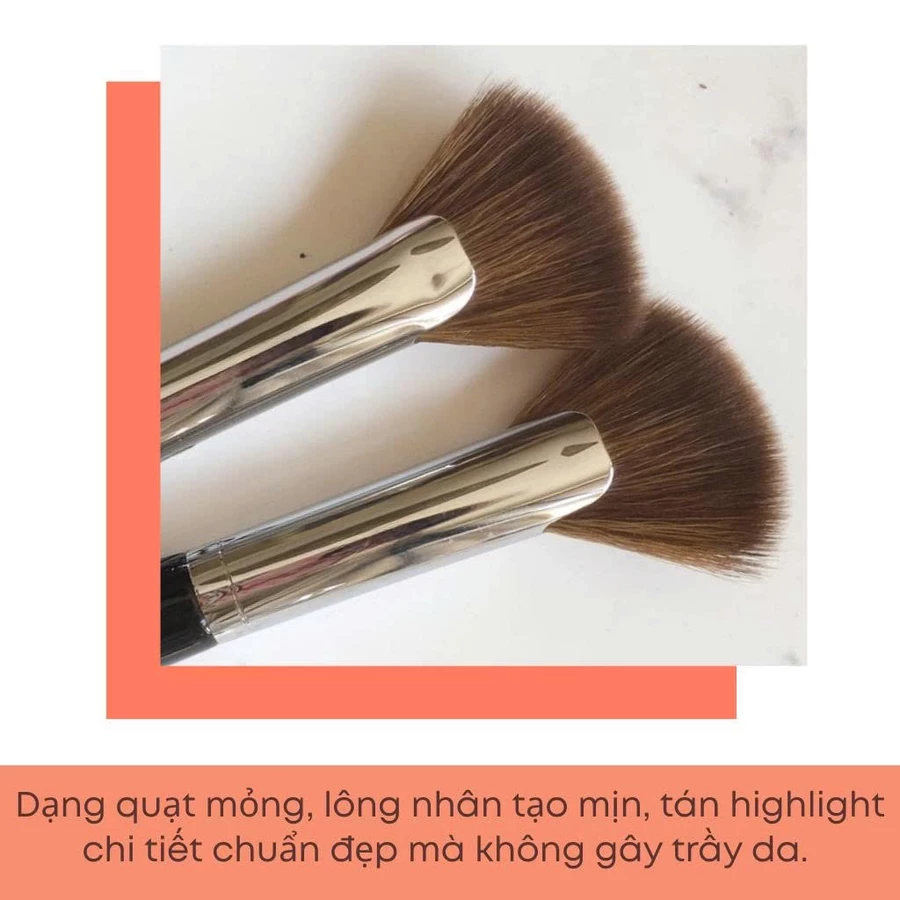 Cọ quạt tán highlight khối mũi cho chuyên nghiệp MAGA Fan Shaped Nose Contour MA62