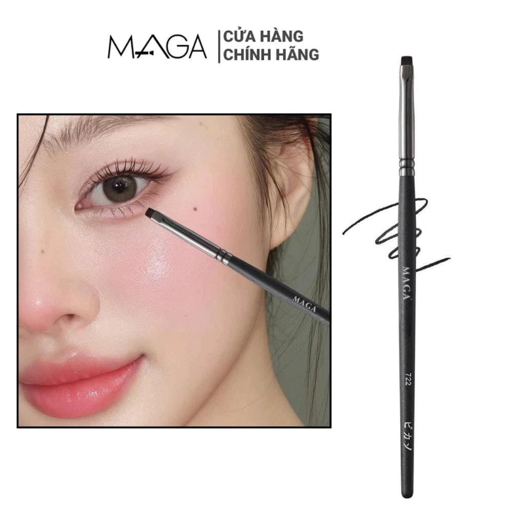 Cọ vẽ bọng mắt vẽ liner siêu dễ MAGA Eyeliner Tapered MA722