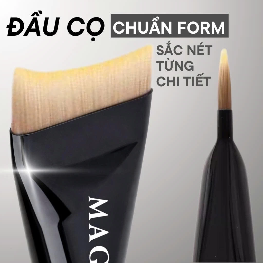 Cọ Dẹt Dàn Nền Đánh Lót Đánh Kem Nền Dạng Lỏng Siêu Bóng Da Và Mỏng Nhẹ MAGA Foundation Brush MA801