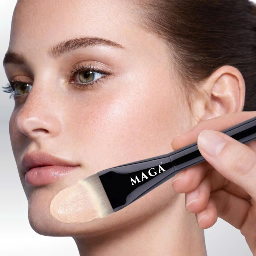 Cọ Dẹt Dàn Nền Đánh Lót Đánh Kem Nền Dạng Lỏng Siêu Bóng Da Và Mỏng Nhẹ MAGA Foundation Brush MA801