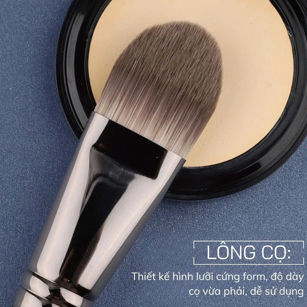Cọ tán kem nền đầu dẹp cao cấp MAGA Foundation MAFB18 tán kem lót chống nắng