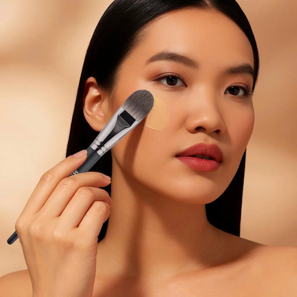Cọ tán kem nền đầu dẹp cao cấp MAGA Foundation MAFB18 tán kem lót chống nắng