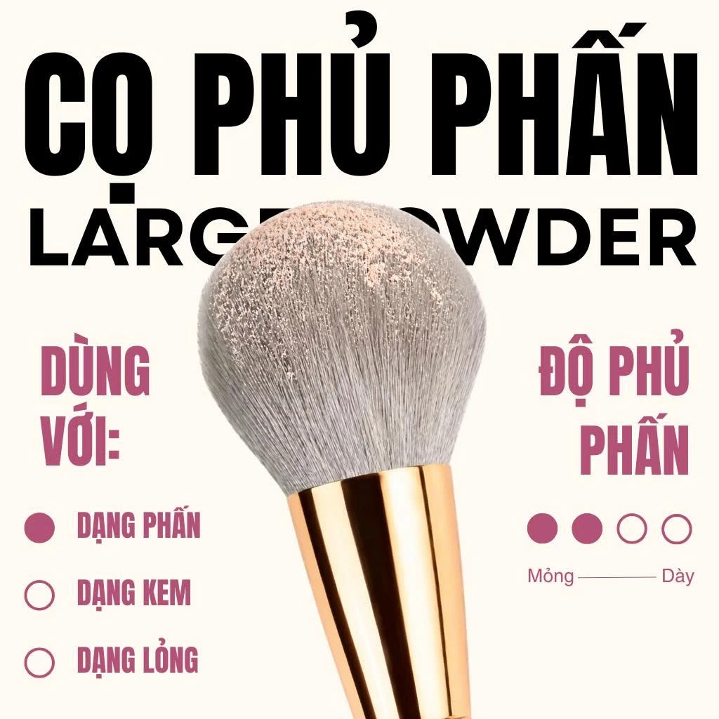 Cọ trang điểm phủ phấn MAGA Large Powder MAGA101