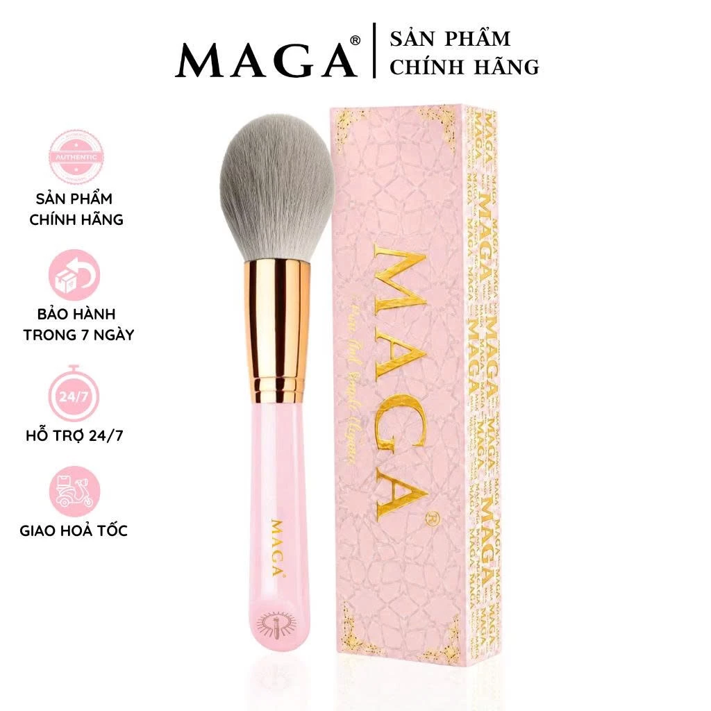 Cọ Má Hồng Màu Hồng Dễ Thương Cao Cấp MAGA Blusher MAGA103 Phiên Bản Mới