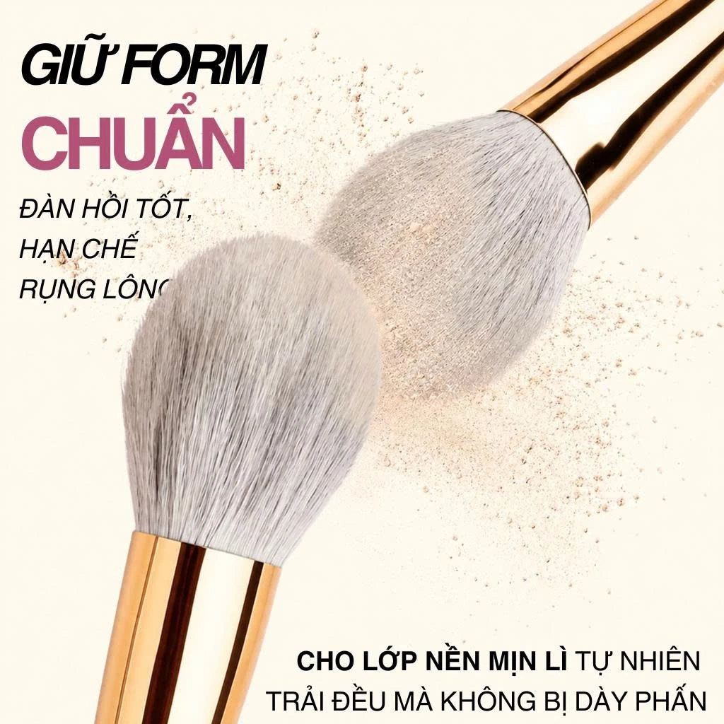 Cọ Má Hồng Màu Hồng Dễ Thương Cao Cấp MAGA Blusher MAGA103 Phiên Bản Mới