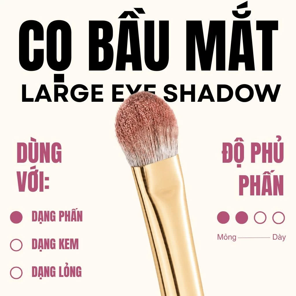 Cọ Tán Màu Mắt Lớn MAGA Large Eye Shadow MAGA108 Lông Mềm Bám Phấn Tốt