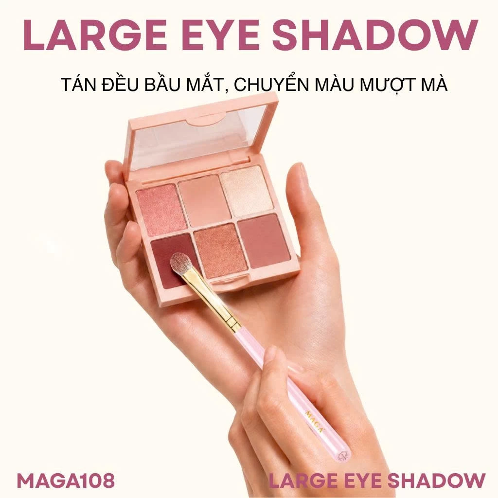 Cọ Tán Màu Mắt Lớn MAGA Large Eye Shadow MAGA108 Lông Mềm Bám Phấn Tốt