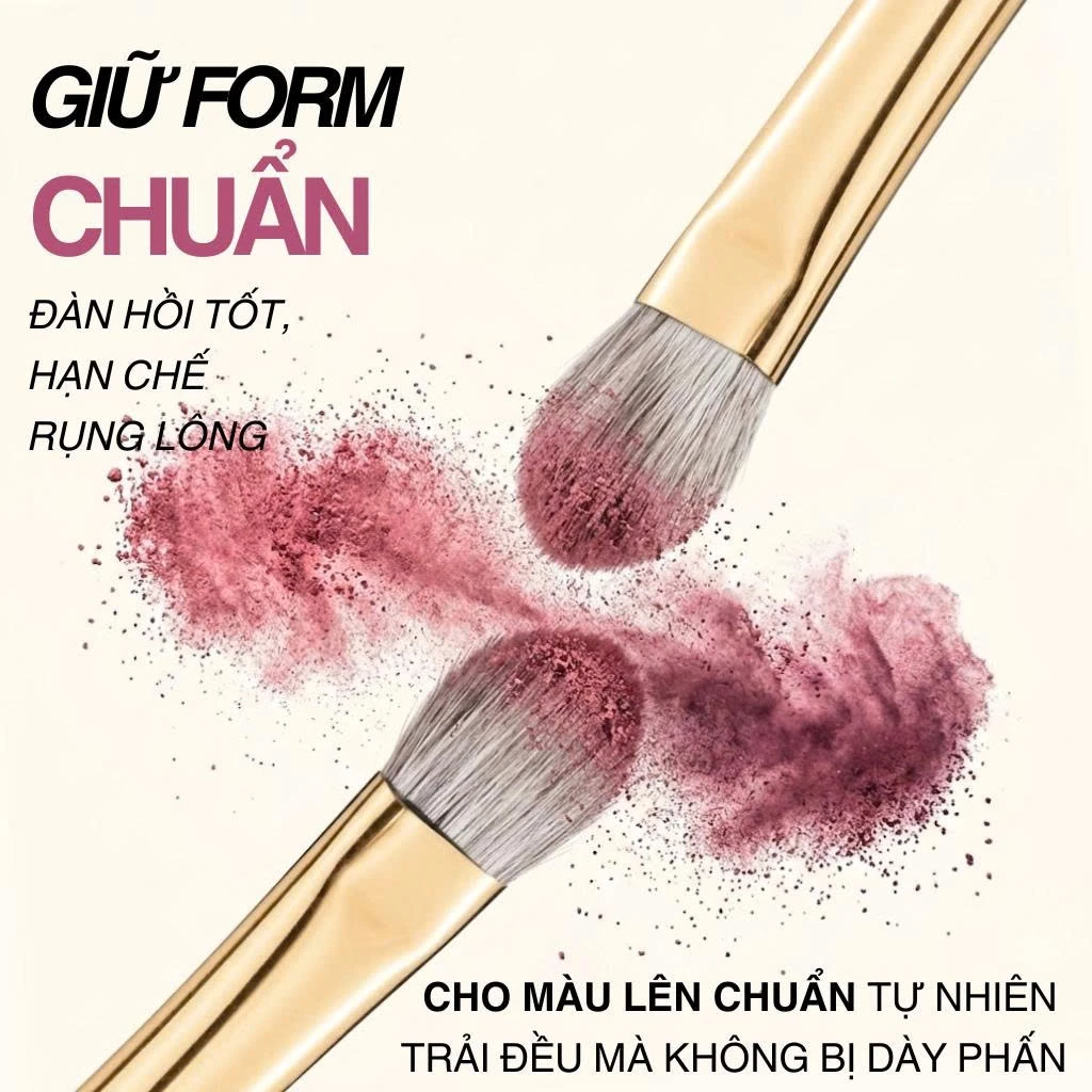 Cọ Tán Màu Mắt Lớn MAGA Large Eye Shadow MAGA108 Lông Mềm Bám Phấn Tốt