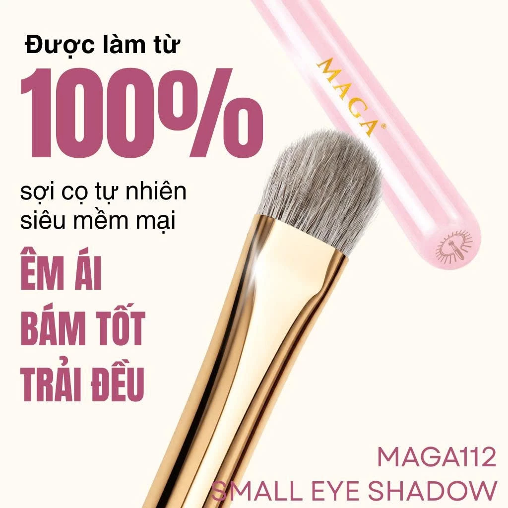 Cọ Blend Màu Mắt - Cọ Tán Màu Mắt MAGA Small Eye Shadow MAGA112