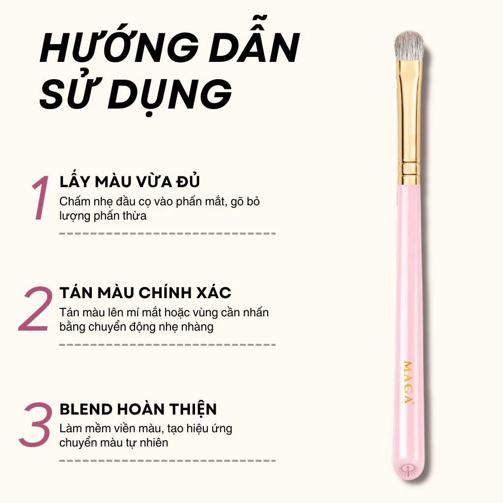 Cọ Blend Màu Mắt - Cọ Tán Màu Mắt MAGA Small Eye Shadow MAGA112