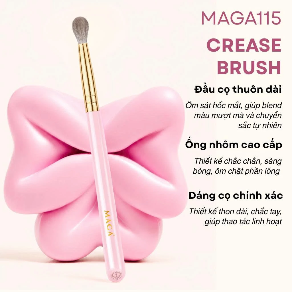 Cọ Tán Bầu Mắt Blend Màu Mắt MAGA Crease Brush MAGA115
