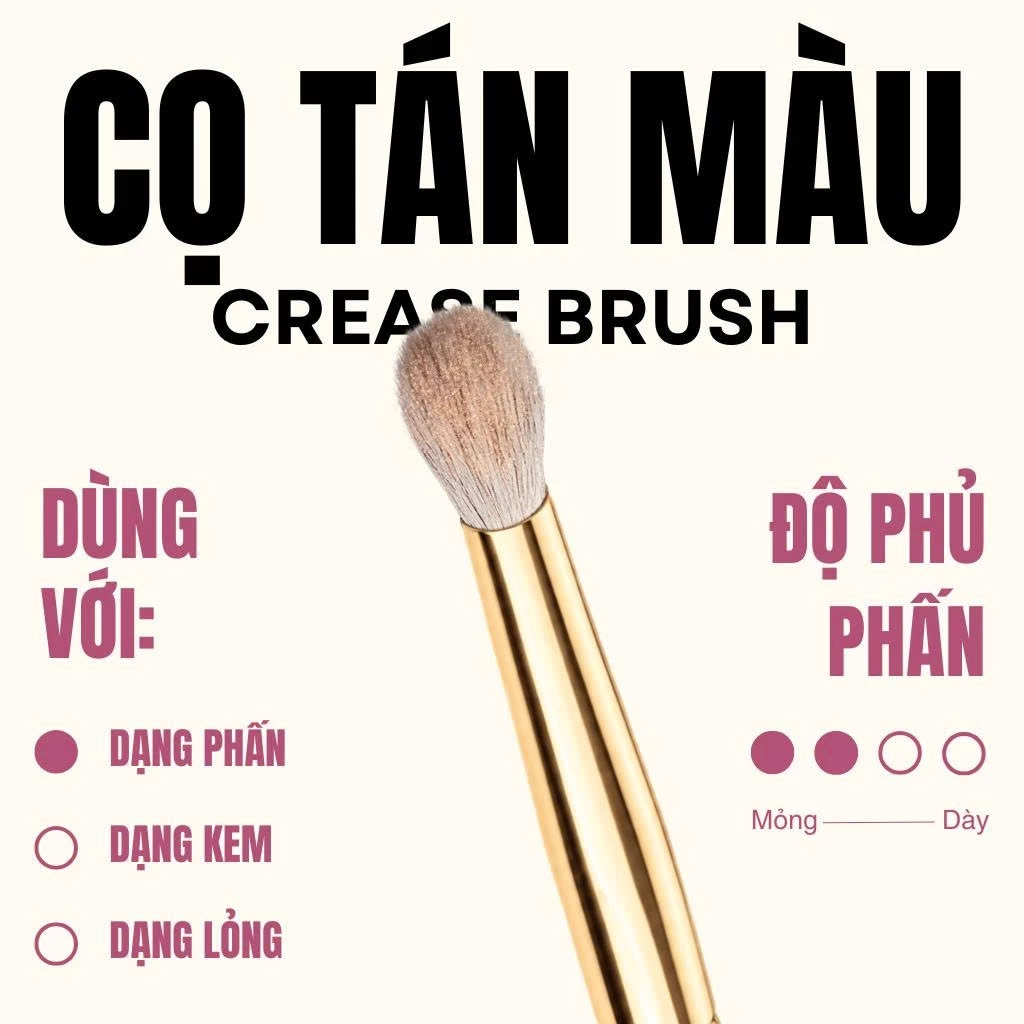 Cọ Tán Bầu Mắt Blend Màu Mắt MAGA Crease Brush MAGA115