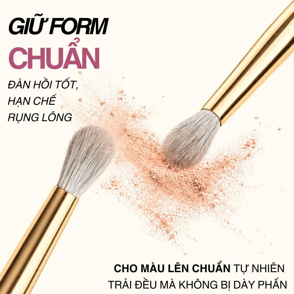 Cọ Tán Bầu Mắt Blend Màu Mắt MAGA Crease Brush MAGA115