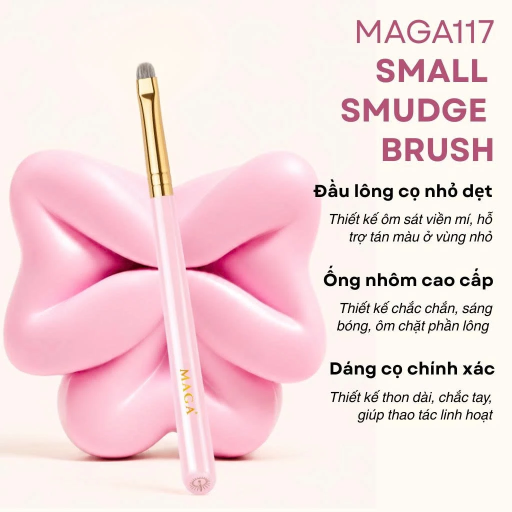 Cọ makeup mí dưới tán bầu mắt MAGA Small Smudge Brush MAGA117
