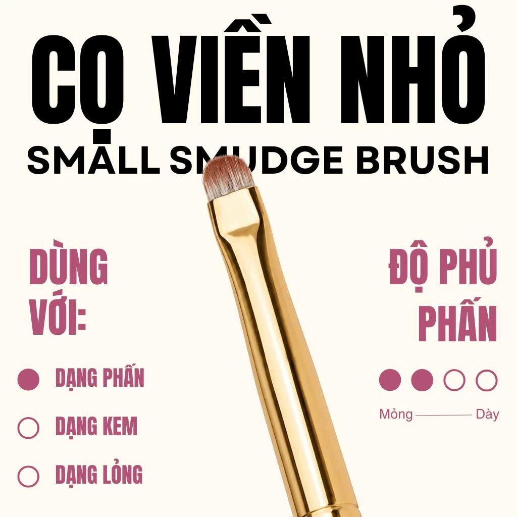 Cọ makeup mí dưới tán bầu mắt MAGA Small Smudge Brush MAGA117