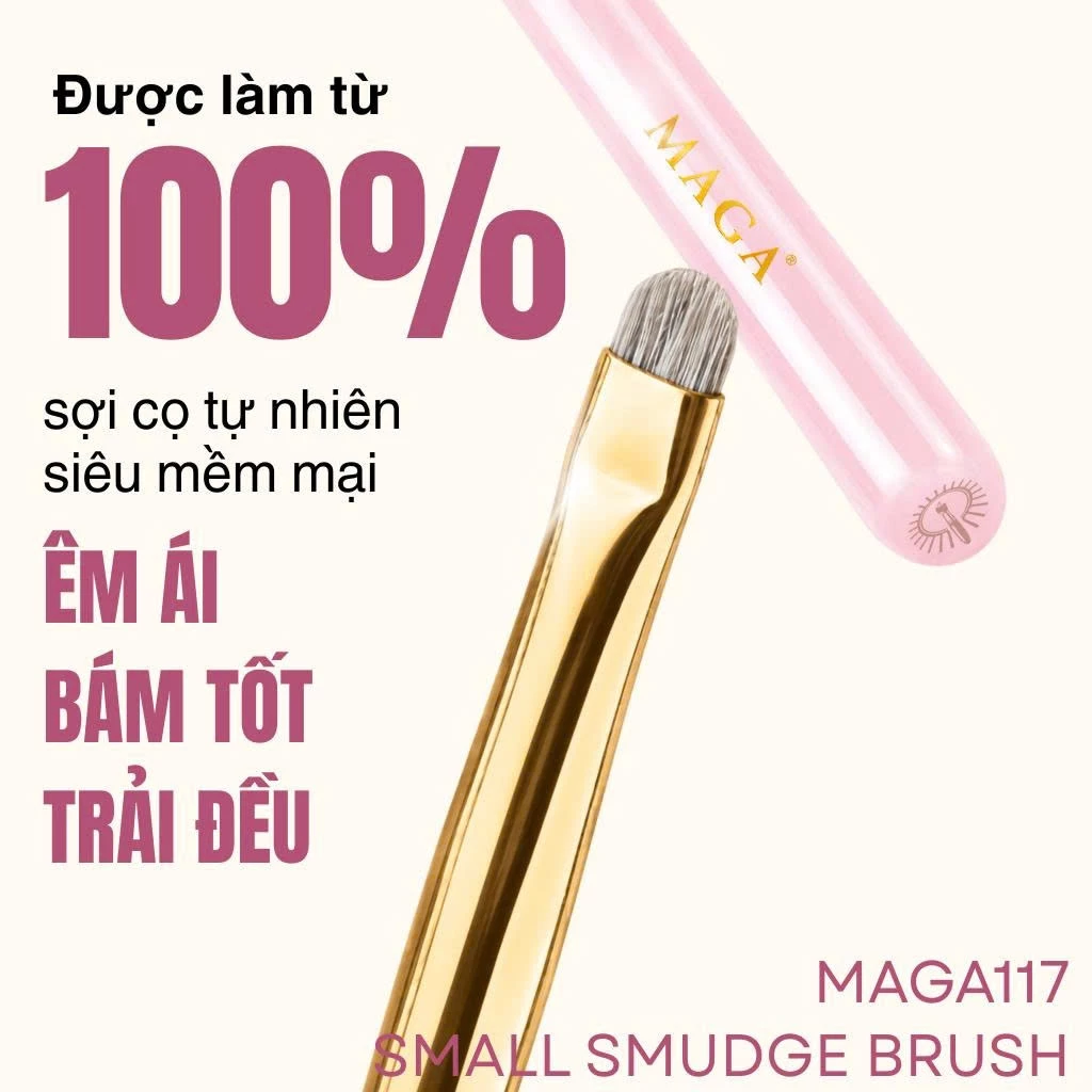 Cọ makeup mí dưới tán bầu mắt MAGA Small Smudge Brush MAGA117