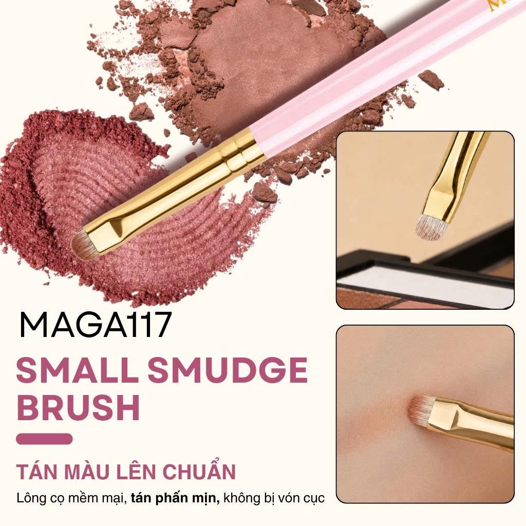 Cọ makeup mí dưới tán bầu mắt MAGA Small Smudge Brush MAGA117