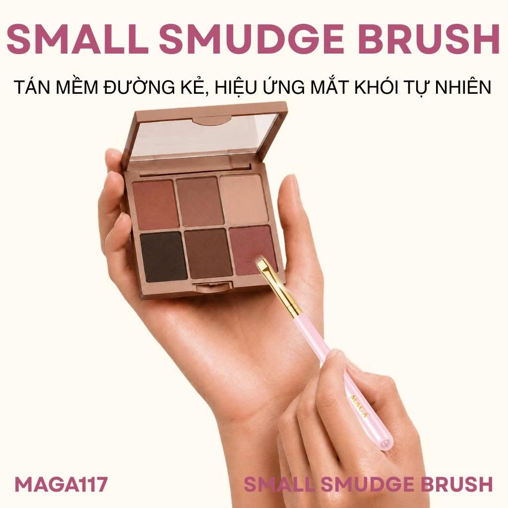 Cọ makeup mí dưới tán bầu mắt MAGA Small Smudge Brush MAGA117