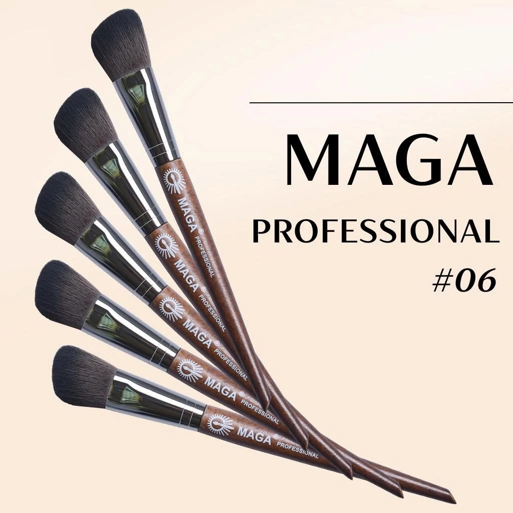Cọ trang điểm tạo khối tán má hồng kem cao cấp MAGA Angled Contour MAK06