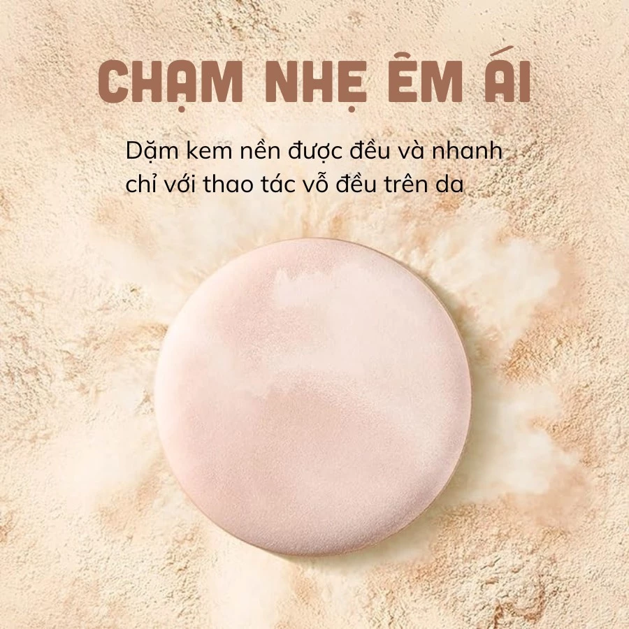 Mút Tán Phấn Nước Cushion Chính Hãng MAGA Air Cushion Kem Nền Siêu Ăn Phấn Lành Tính MAM25