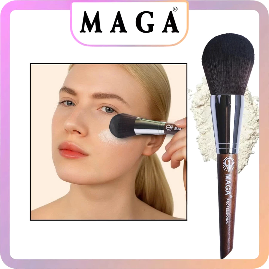 Cọ Trang Điểm Phủ Phấn Đầu To MAGA Powder Brush MAP03 – Lông Mềm, Tán Phấn Đều