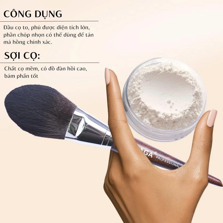 Cọ Phủ Phấn Nén Phấn bột MAGA Powder Brush MAP05