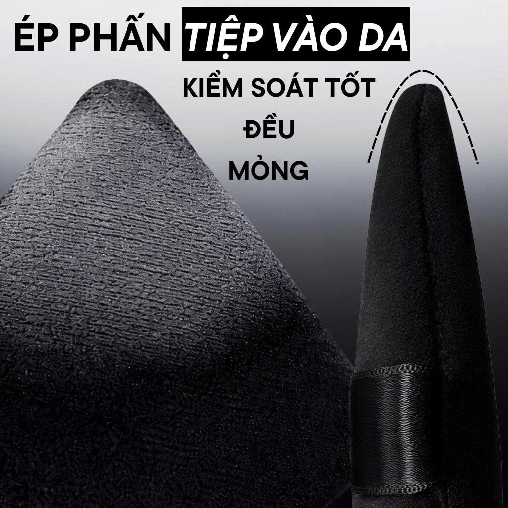 Bông Mút Tán Phấn Phủ Má Kem Tam Giác Hai Mặt RT Real Techniques Triangle Halo Glow Powder Puff RT006