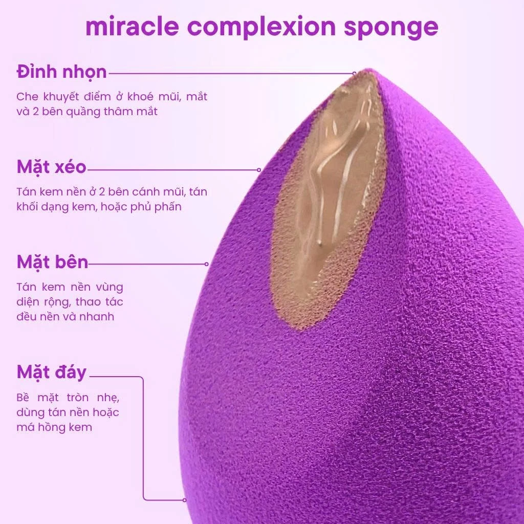 Mút Tán Nền RT REAL TECHNIQUES Miracle Flat Edge Sponge RT008