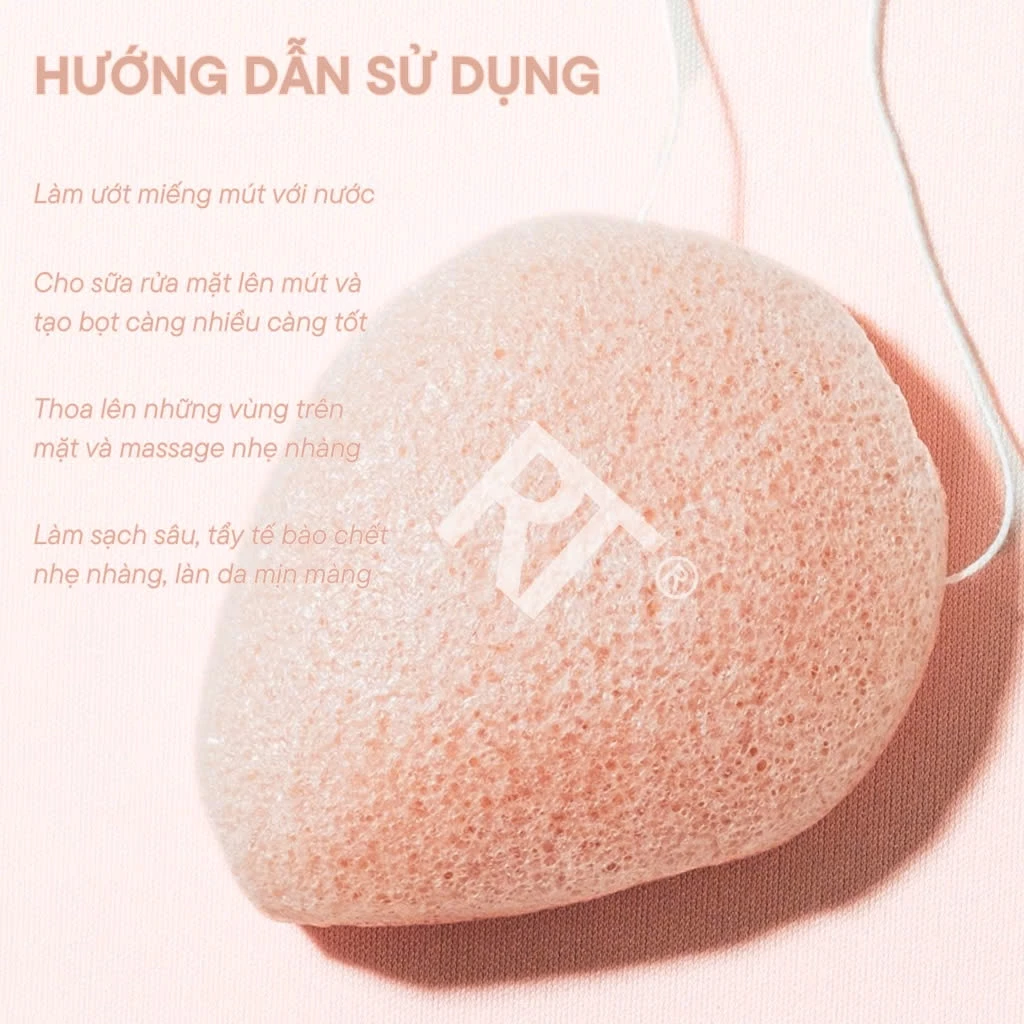 Mút Rửa Mặt RT REAL TECHNIQUES Face Wash Puff Hình Giọt Nước - Làm Sạch Sâu, Dịu Nhẹ Cho Da Nhạy Cảm RT1402